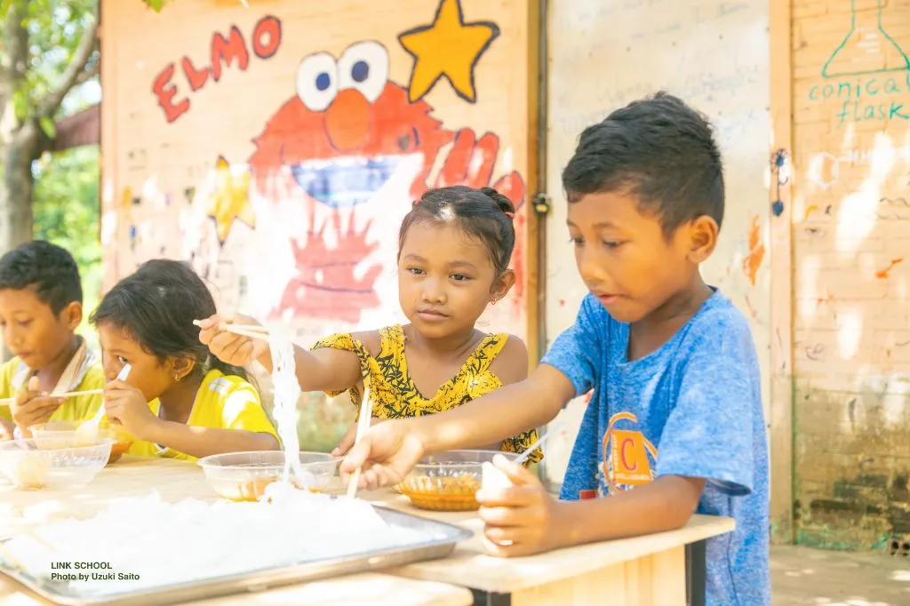 LINK SCHOOLの給食時間